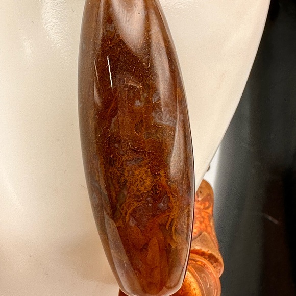 OCEAN JASPER + 3 EYE TIBETAN AGATE NATURAL STONES BRACELET size 7” - Picture 14 of 14